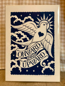 Onward and Upward Bird Print