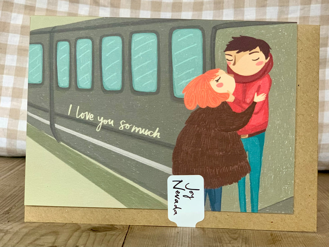 Train Couple Card