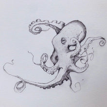 Load image into Gallery viewer, Octopus by Sara McCarter A4
