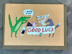 Good Luck Animal Card