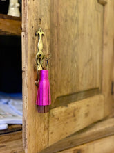 Load image into Gallery viewer, Leather Tassel Keyring
