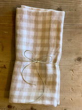 Load image into Gallery viewer, Gingham Linen Napkins (Pair)

