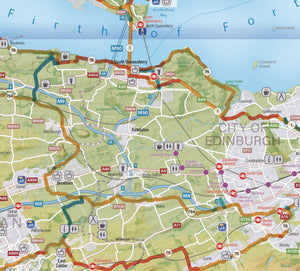 Edinburgh & Central Southern Scotland Cycle Map