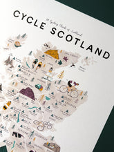 Load image into Gallery viewer, Cycle Scotland A3 print
