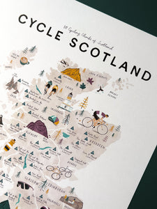 Cycle Scotland A3 print