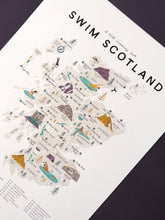 Load image into Gallery viewer, Swim Scotland A3 print
