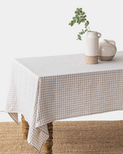 Load image into Gallery viewer, Linen Gingham Tablecloth
