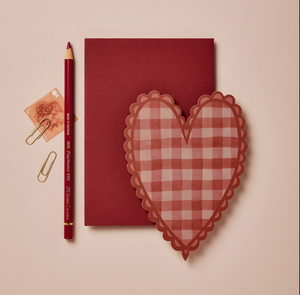 Red Gingham Heart