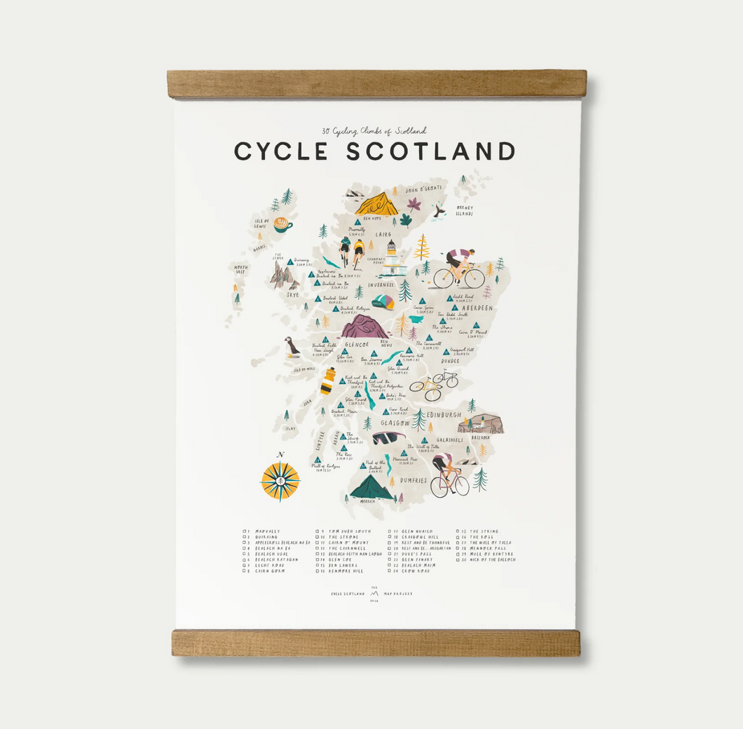 Cycle Scotland A3 print