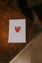 Load image into Gallery viewer, Red Heart Enamel Pin Badge
