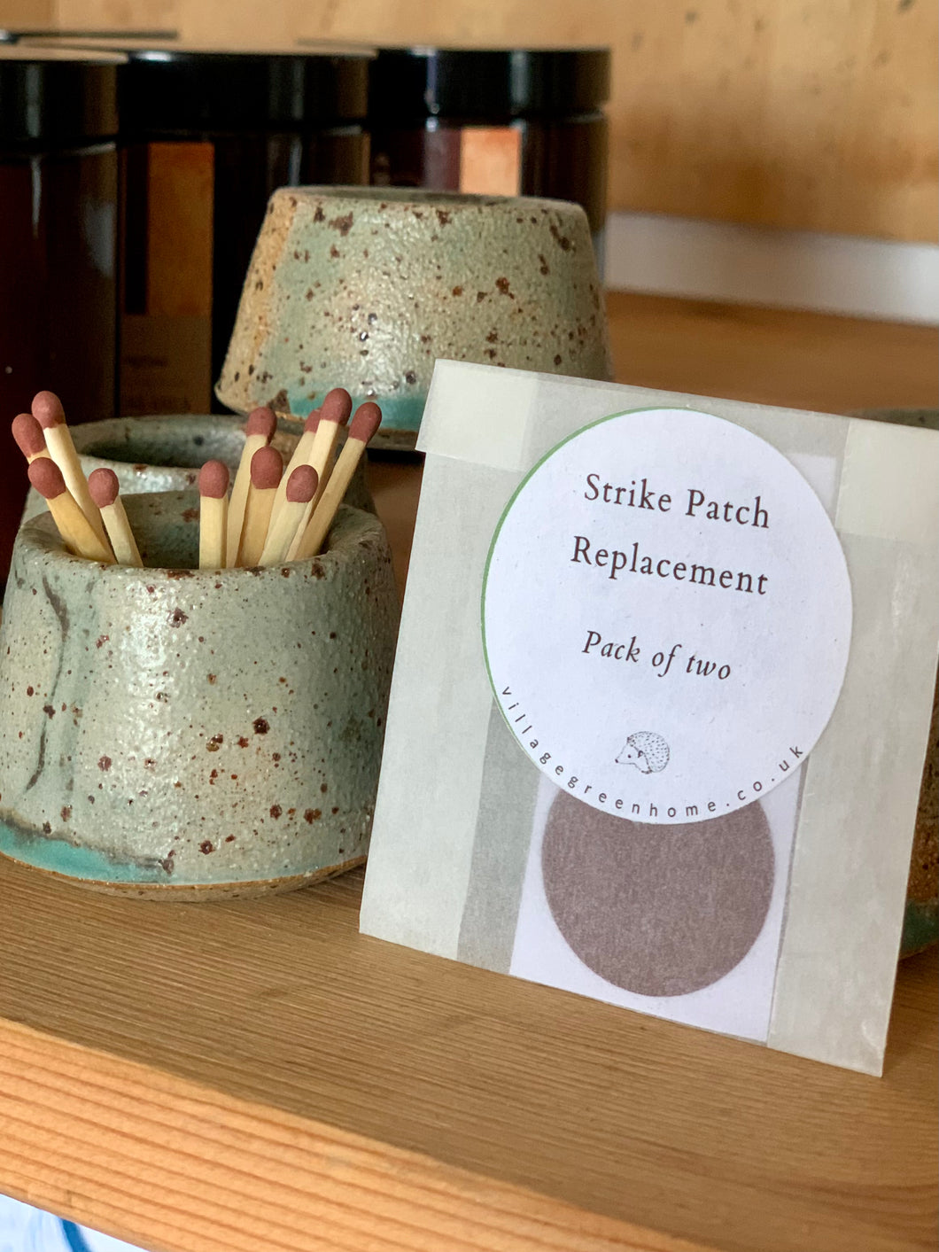 Strike Patch Replacement for Ceramic Match Striker Pot