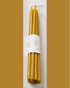 Organic Beeswax Hand Dipped Candles: Bundle of 10