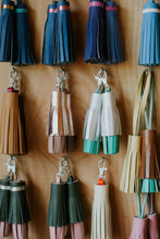 Load image into Gallery viewer, Leather Tassel Keyring
