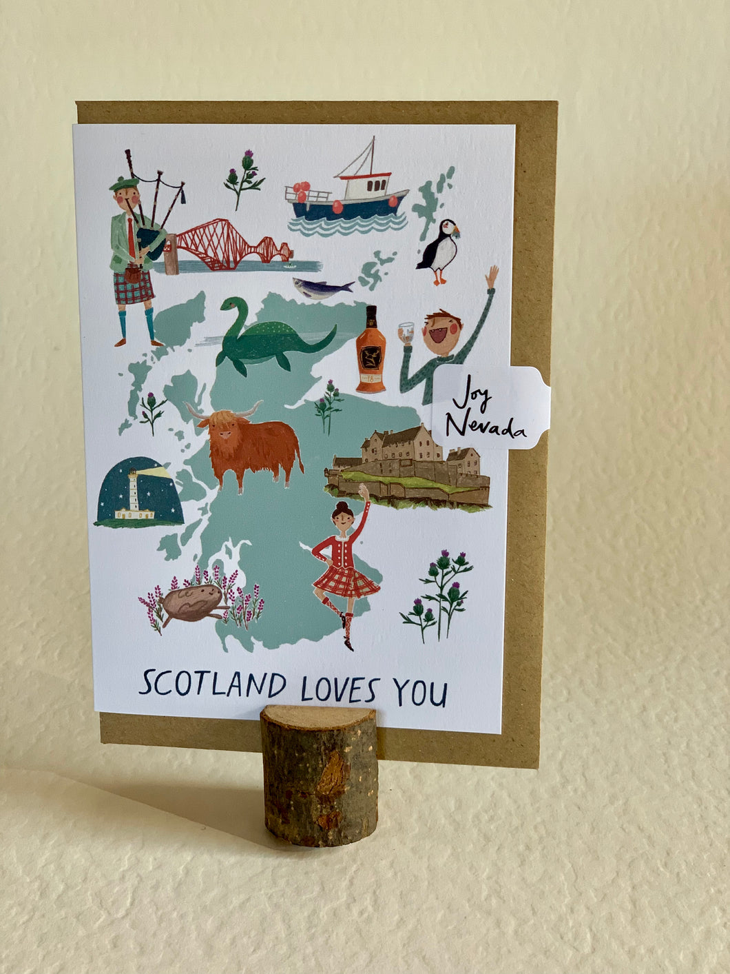 Scotland Loves You card