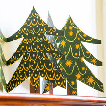 Load image into Gallery viewer, Christmas Tree Concertina Garland
