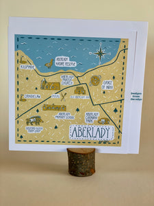 Maps of East Lothian Greeting card